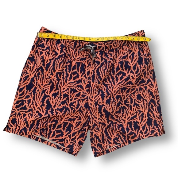 Peter Millar Orange and Blue Swim Trunks Relaxed Fit - Picture 6 of 14